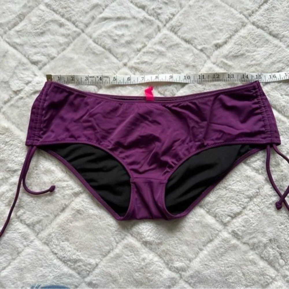 Victoria’s Secret | Purple Plum Side Ruched Bikini Bottoms | Size Medium